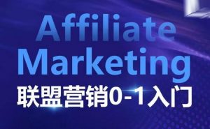 Affiliate Marketing联盟营销0-1入门,联盟营销基本逻辑 联盟平台逻辑及联盟客逻辑全面详解-木白网创