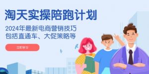 淘天实操陪跑计划，2024年最新电商营销技巧，包括直通车、大促策略等-木白网创