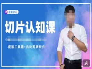 切片认知课+赠(资料包+送授权)-直播切片教程-木白网创
