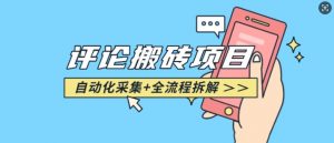 悟空采集评论搬砖_评论搬砖+自动采集【完整攻略】-木白网创