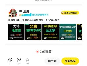 闲鱼电影票自动化，年底开启月入 2W + 的财富通道，可自动化(内附独家秘籍)-木白网创