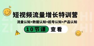 短视频流量增长特训营：流量认知+数据认知+起号认知+产品认知（10节课）-木白网创