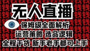 2025无人直播这么做就对了，保姆级全面解析，全程干货，新手老手都可上手-木白网创