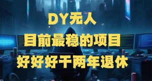 DY无人,目前最稳的项目,矩阵放大边旅游边赚钱,好好好干两年退休-木白网创