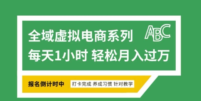 全域虚拟电商变现系列，通过平台出售虚拟电商产品从而获利-木白网创