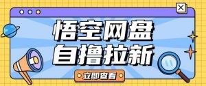 全网首发悟空网盘云真机自撸拉新项目玩法单机可挣10.20不等-木白网创