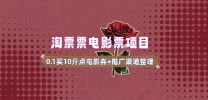 电影票无门槛券推广_0.1亓买10亓无门槛+渠道入口(v1.0版教程)-木白网创