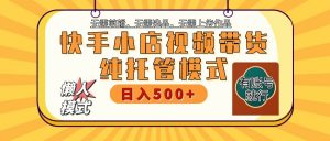 快手小店代运营躺赚项目 二八分成 长期稳定 保底月入3k+-木白网创