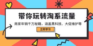 带你玩转淘系流量，商家年销千万秘籍，涵盖黑科技、大促维护等-木白网创