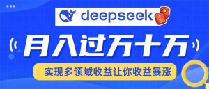 用DeepSeek席卷各大平台，快速上手实现多领域，让你收入猛增-木白网创