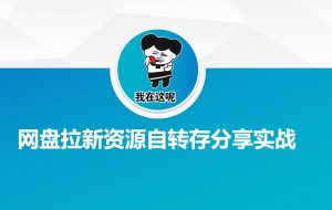 网盘拉新资源自动转存分享实战-木白网创