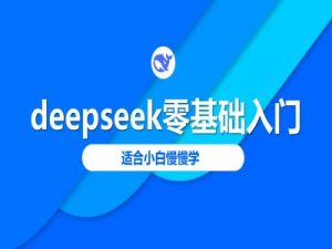 deepseek零基础入门-deepseek教程2025,适合小白慢慢学-木白网创