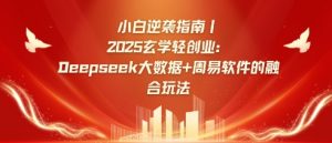 小白逆袭指南，2025玄学轻创业：Deepseek大数据+周易算法的融合玩法-木白网创