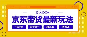 京东带货最新玩法，日入1000+，操作超简单，有手就行-木白网创