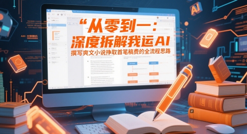 从零到一：深度拆解我运用AI撰写爽文小说挣取首笔稿费的全流程思路-木白网创