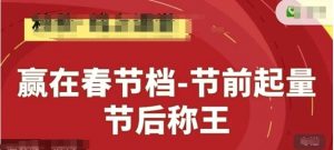 赢在春节档-节前起量，后称王，淘系精品线上系列课-木白网创