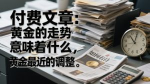 付费文章：黄金的走势意味着什么，如何看待黄金最近的调整-木白网创