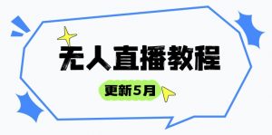 无人直播教程-更新5月，防风技术到话术，选品玩法全解析，打造直播高手-木白网创
