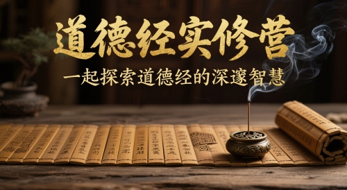道德经实修营，一起探索道德经的深邃智慧-木白网创