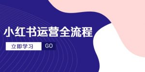 小红书运营全流程，爆款选题文案，视频制作技巧，进阶达人宝典-木白网创