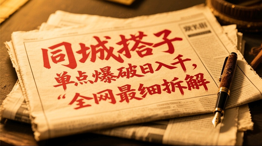 同城搭子群19.9单点爆破日入千，搭子组局月入万，全网最细拆解-木白网创