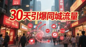 30天引爆同城流量:团购篇 认知篇 流量篇 来客篇 达人篇 老板人设IP篇 投流篇-木白网创