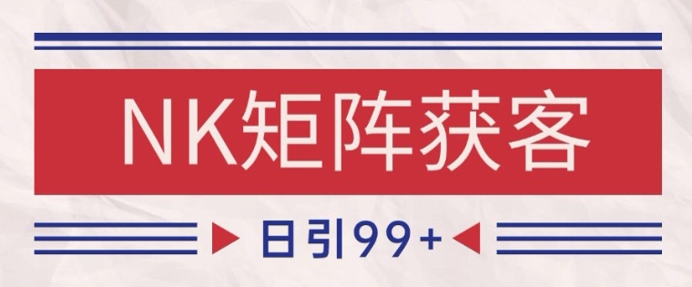小红书某音NK赛道引流获客 自热矩阵日引200+【揭秘】-木白网创