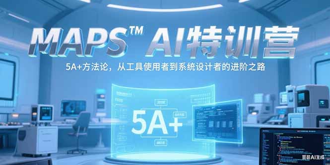 MAPSAI特训营，掌握 5A+方法论，从工具使用者到系统设计者的进阶之路-木白网创
