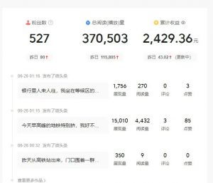 头条故事类新玩法，一天20+，保姆级完全实操教程(附指令)-木白网创