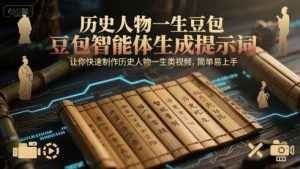 历史人物一生豆包智能体生成提示词，让你快速制作历史人物一生类视频，简单易上手-木白网创