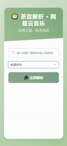 扣扣网易音乐解析UI模版 自适应双端-木白网创