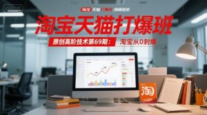 淘宝天猫打爆班原创高阶技术第69期：淘宝从0到爆-木白网创