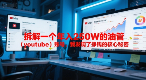 付费文章：拆解一个年入250W的油管(youtube)账号，我发现了挣钱的核心秘密-木白网创