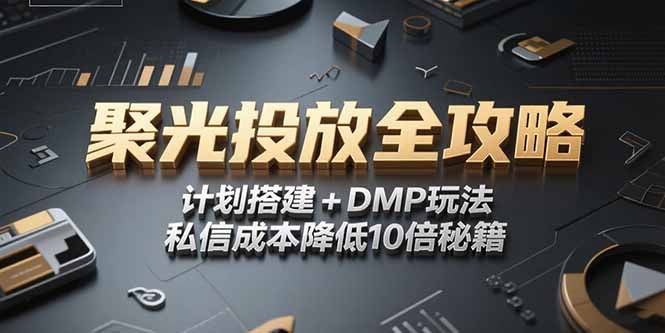 2025小红书聚光投放全攻略，计划搭建+DMP玩法，私信成本降低10倍秘籍-木白网创