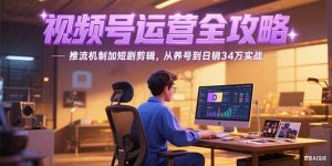 2025视频号运营全攻略，推流机制加短剧剪辑，从养号到日销34万实战-木白网创