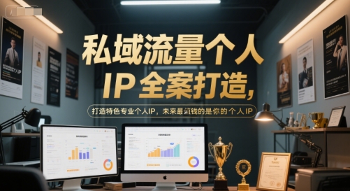 私域流量个人IP全案打造，打造特色专业个人IP，未来最值钱的是你的个人IP-木白网创