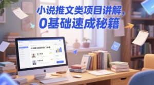 小说推文类项目讲解，0 基础速成秘籍-木白网创
