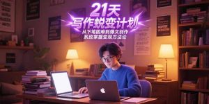 21天写作蜕变计划，从下笔困难到爆文创作，系统掌握变现方法论-木白网创