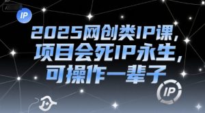 2025网创类IP课，项目会死IP永生，可操作一辈子-木白网创