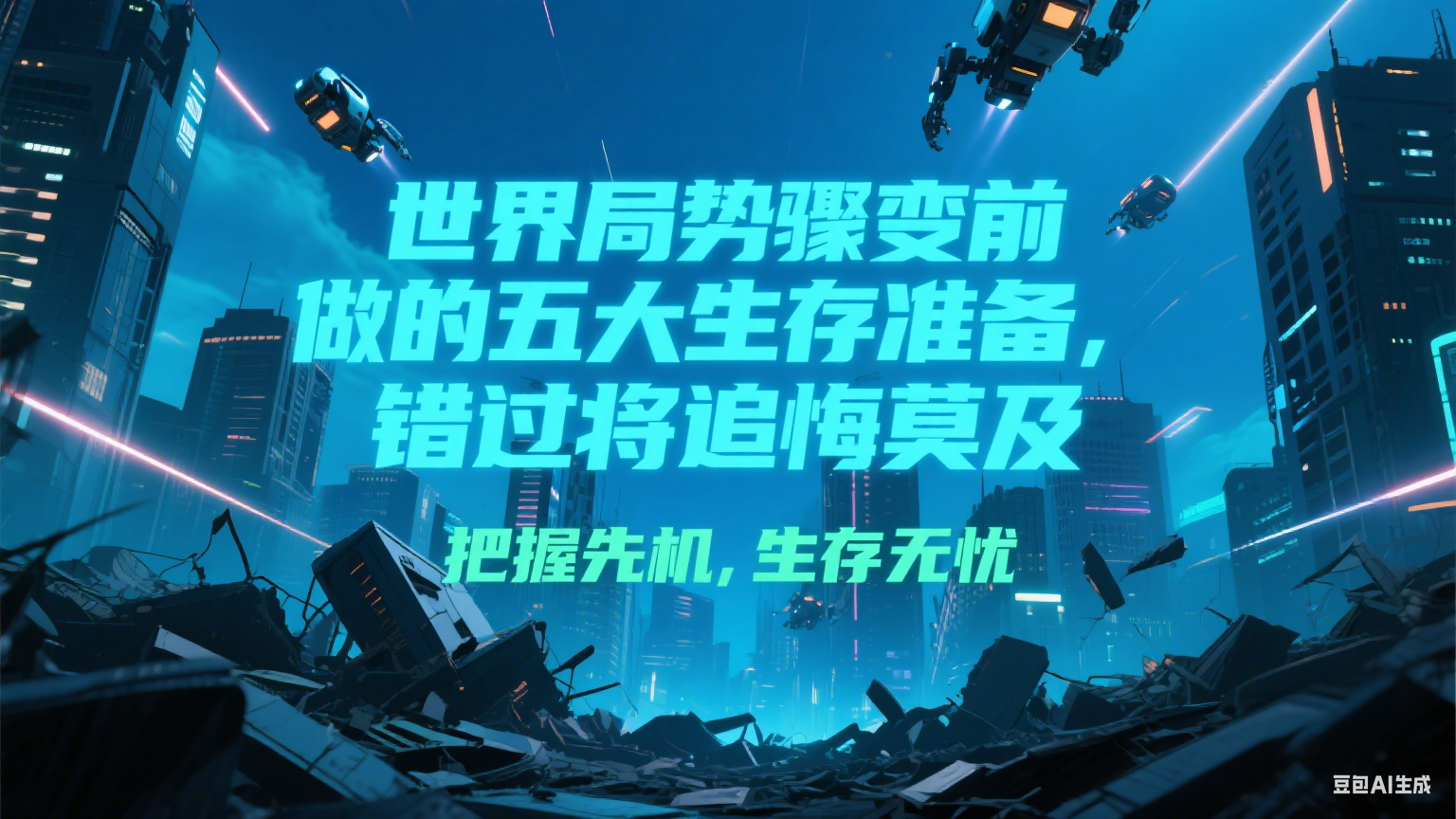 付费文章《世界局势骤变前必做的五大生存准备，错过将追悔莫及》-木白网创
