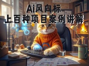 Ai风向标-附100种项目案例玩法-0基础小白到大神ai视频商业应用教学-木白网创