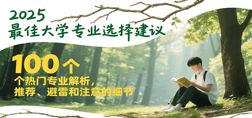 图片[1]-2025最佳大学专业选择建议，100个热门专业解析，推荐、避雷和注意的细节-木白网创