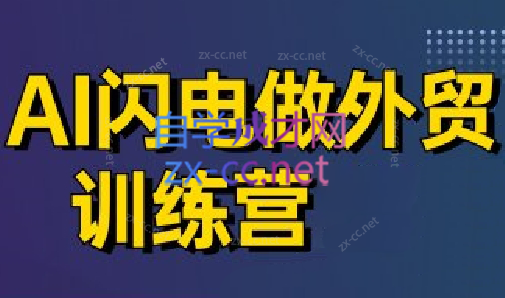 大卫·AI闪电做外贸训练营(更新7月)-木白网创