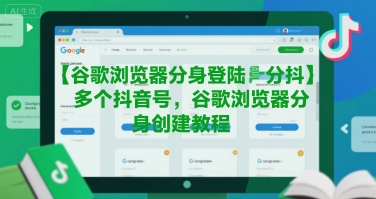 谷歌浏览器分身登陆多个抖音号，谷歌浏览器分身创建教程-木白网创