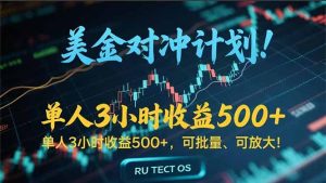 长久稳定的撸美金项目，平均3小时收入 500+，可公司实地考察实地操作！-木白网创