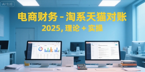 电商财务-淘系天猫对账2025，理论+实操-木白网创