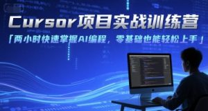 Cursor项目实战训练营，两小时快速掌握AI编程，零基础也能轻松上手-木白网创