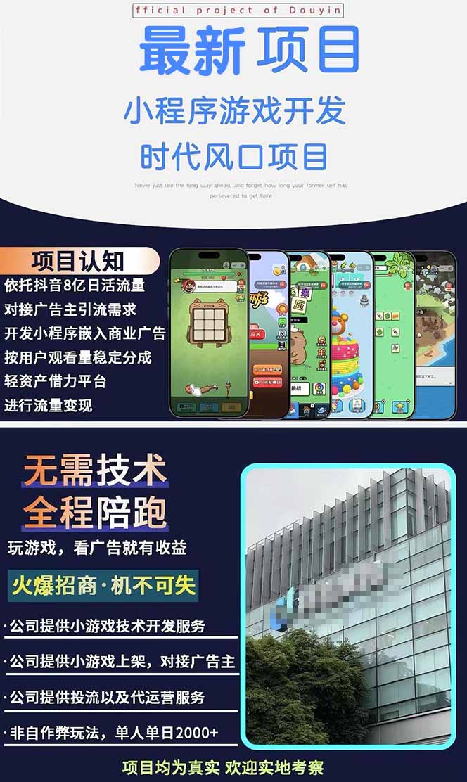 图片[1]-2025最热抖音项目 Ai时代风口项目小程序游戏开发 实测单个游戏日收入1800+-木白网创