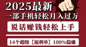 起航哥10个项目8个100%挣钱项目，2025最新一部手机轻松月入过W，简单轻松，无脑操作-木白网创
