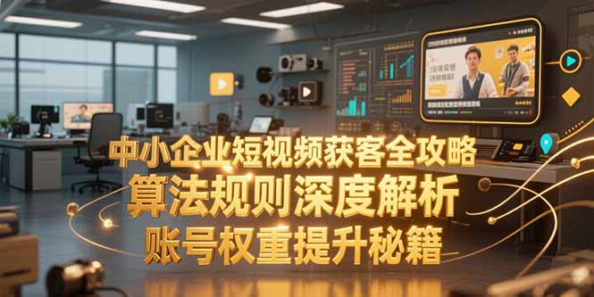 中小企业短视频获客全攻略，算法规则深度解析，账号权重提升秘籍-木白网创